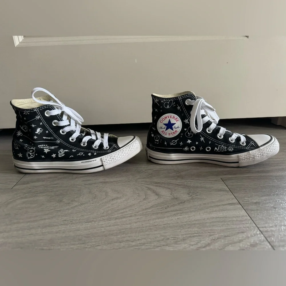 RARE! BT21 Converse Hi Tops - W 6.5 | M 4.5 - Picture 7 of 9